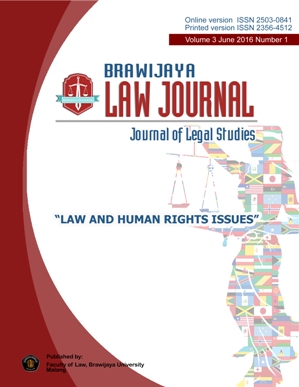 					View Vol. 3 No. 1 (2016): Law and Human Rights Issues
				