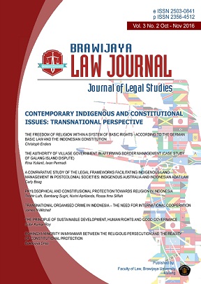 					View Vol. 3 No. 2 (2016): Contemporary Indigenous and Constitutional Issues: Transnational Perspective
				